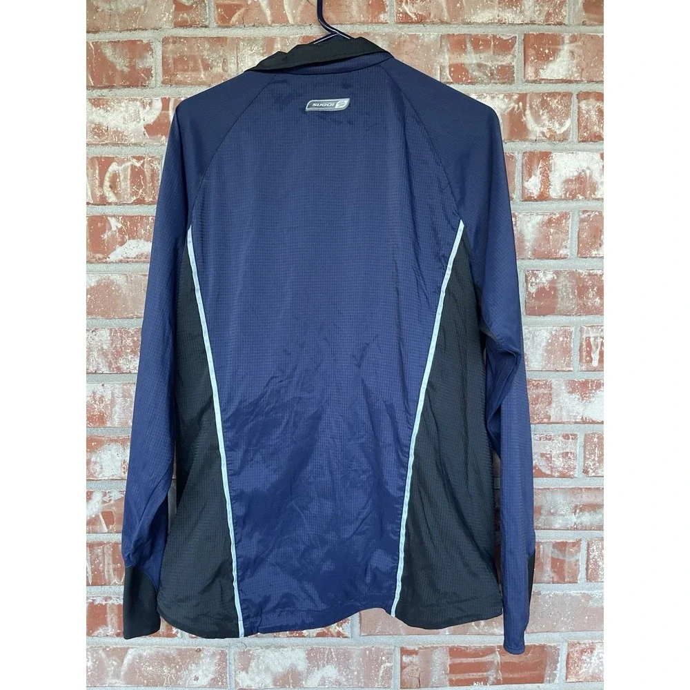 Sugoi‎ Men's L Blue/Black Breathable Cycling Jersey  Racing Wind Breaker Jacket